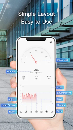 Sound Meter অ্যাপ ডাউনলোড করুন – পরিবেশের শব্দের মাত্রা পরিমাপ করুন - Screenshot 1