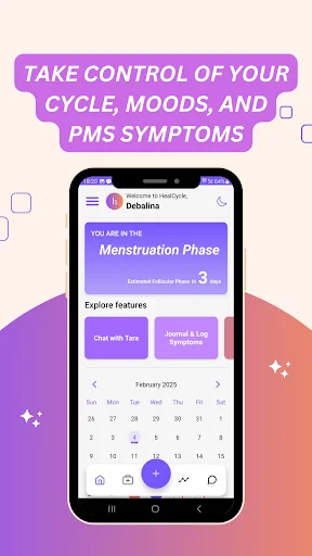 PMDD & PMS Tracker: HealCycle ডাউনলোড করুন – পিরিয়ড ও লক্ষণ ট্র্যাকার - Screenshot 1